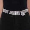 Accessories zolucky | Rhinestone Hollow Out Square Pin Buckle Belt