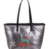 Accessories zolucky | Merry Chrismas Embroidery Large Capacity Down Tote Bag