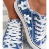 Shoes zolucky | Women'S Lily Graphic Print Denim Lace-Up Sneakers As Picture