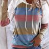 Topshot zolucky | Hoodie Casual Color-Block Long Sleeve Sweatshirt As Picture