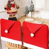 Accessories zolucky | Christmas Single Non-Woven Table Covers Party Decorations Chair Covers Red