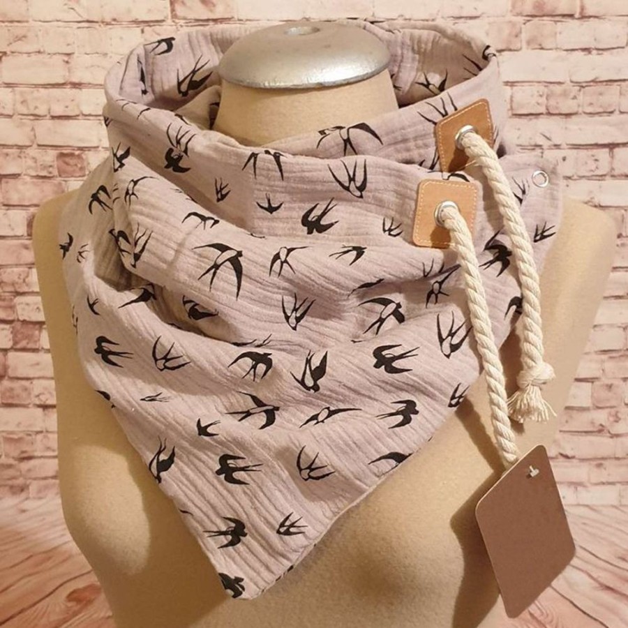 Accessories zolucky | Casual Winter Vintage Scarf Gray