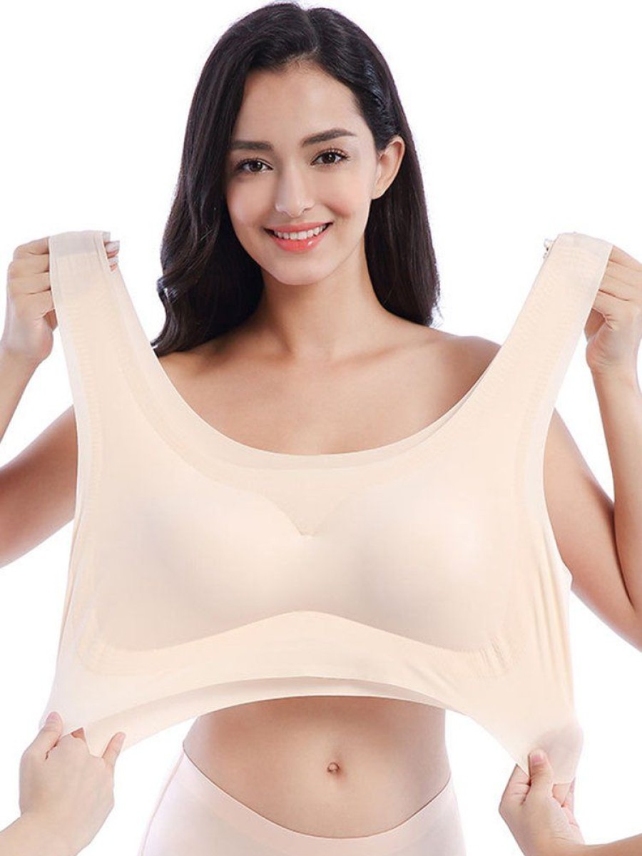 Accessories zolucky | High Elastic Wireless Breathable Soft Full Busty Comfort Bra