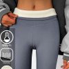 Bottoms zolucky | Knitted Tight Fleece Casual Leggings