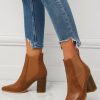 Shoes zolucky | Women Minimalist Chunky Heel Chelsea Boots