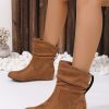 Shoes zolucky | Autumn Denim Fashion Boots Light Brown