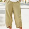 Plus&Curve zolucky | Plus Size Plain Loose Casual Elastic Band Pants