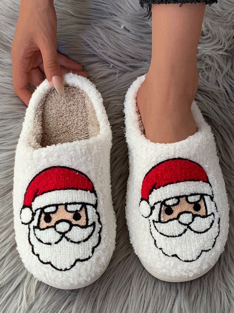 Shoes zolucky | Casual Christmas Fleece Autumn Fluffy Slippers