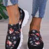 Shoes zolucky | Christmas Snowman Snowflake Color Block Casual Slip On Sneakers