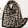 Accessories zolucky | Geometric Color Block Casual Scarf