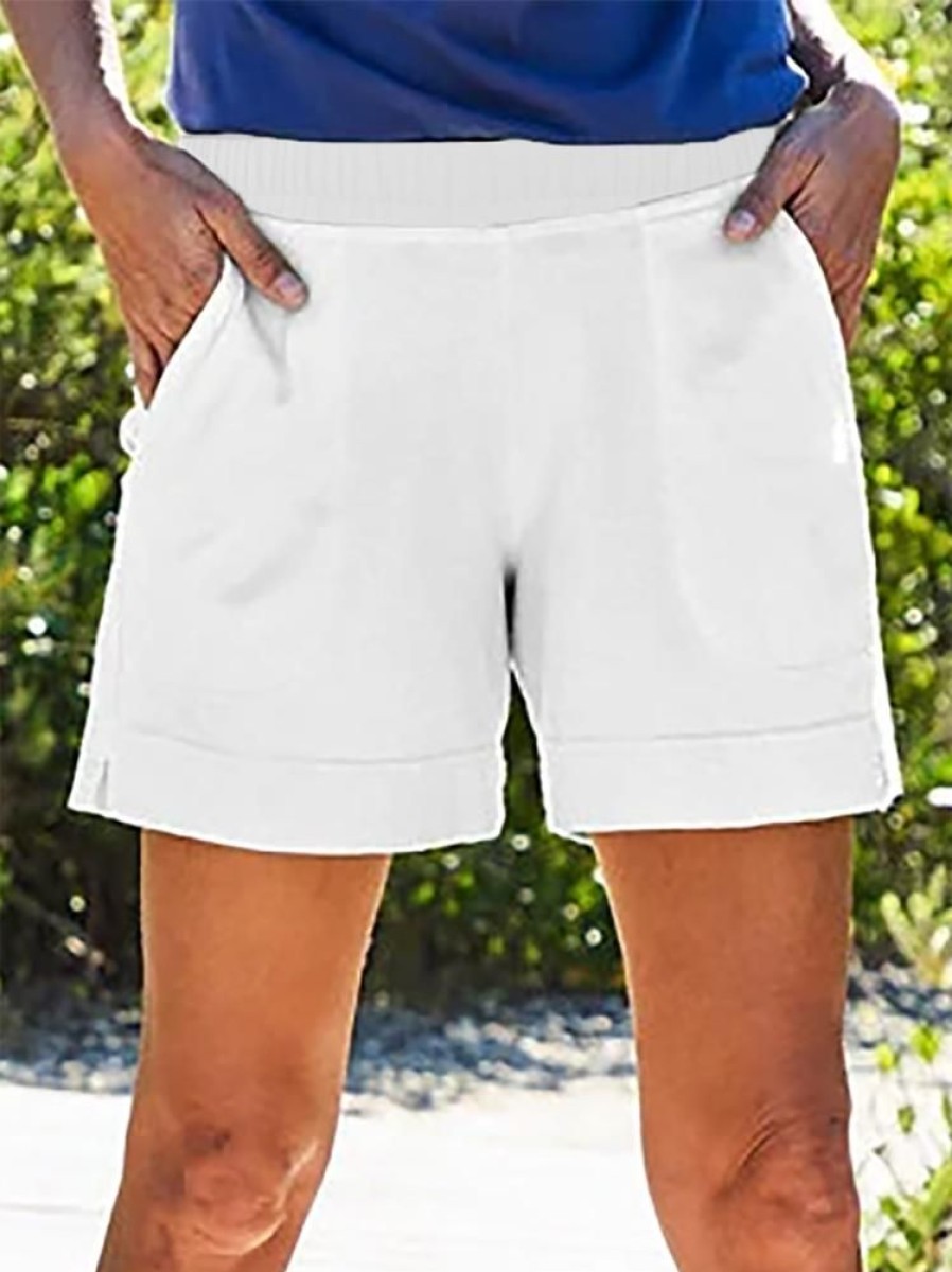 Bottoms zolucky | Women Pockets Elastic Band Casual Summer Shorts