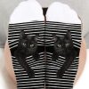 Accessories zolucky | Halloween Cotton Striped Cat Printed Socks Plus Size White