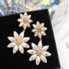 Accessories zolucky | Elegant Imitation Pearl Daisy Vacation Dangle Earrings Golden