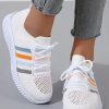 Shoes zolucky | Mesh Fabric Plain Casual Shoes White