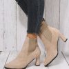 Shoes zolucky | Women Minimalist Chunky Heel Chelsea Boots