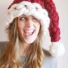 Accessories zolucky | Unisex Braided Christmas Santa Hat