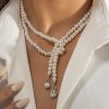 Accessories zolucky | Vintage Trend Pearl Tassel Necklace As Picture