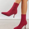 Shoes zolucky | Women Minimalist High-Elastic Stiletto Heel Sock Boots