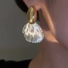 Accessories zolucky | Elegant Metal Shell Earrings