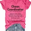 Topshot zolucky | Women'S Funny Chaos Coordinator Casual T-Shirt