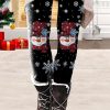 Bottoms zolucky | Casual Christmas Leggings Xmas Leggings