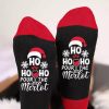 Accessories zolucky | Christmas Cartoon Letters Unisex Mid-Calf Socks