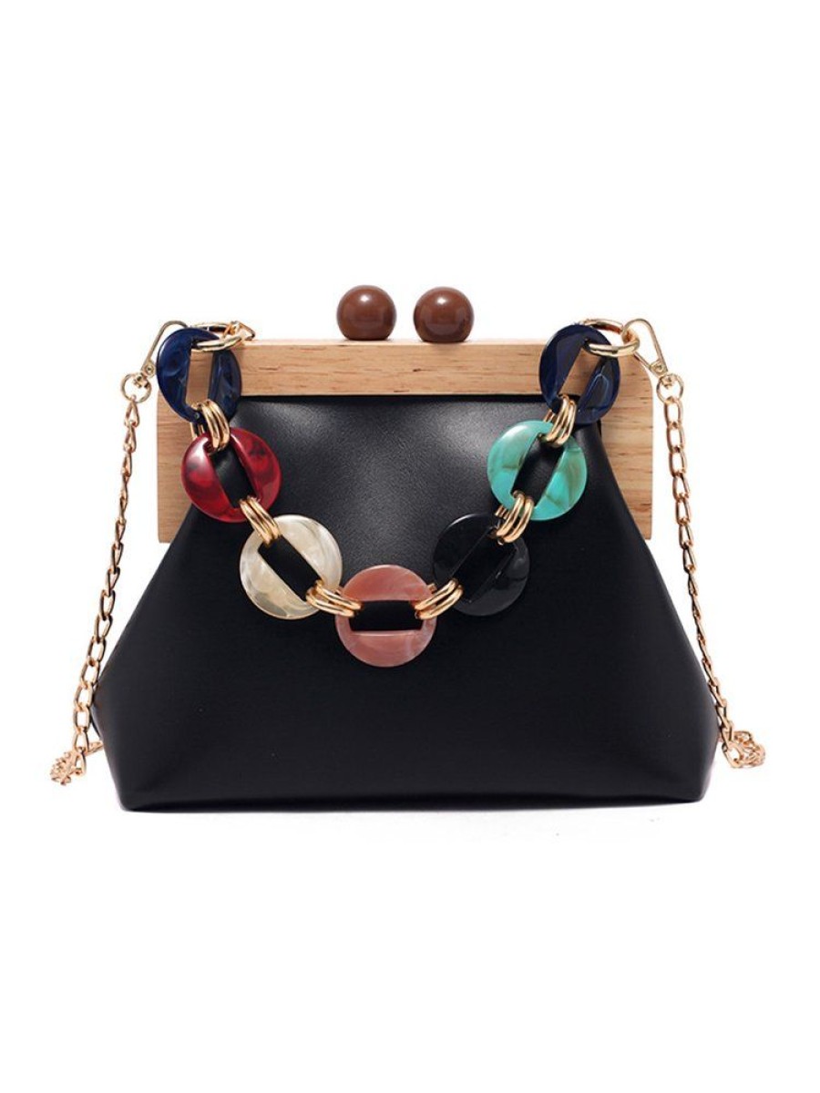 Accessories zolucky | Detachable Chain Clip Clutch Bag Chain Crossbody Bag