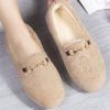 Shoes zolucky | Casual Metal Decor Warmth Furry Slip On Shoes