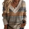 Topshot zolucky | V Neck Boho Sweater As Picture