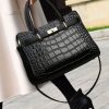 Accessories zolucky | Women Minimalist Stone Pattern Embossed Tote Bag Large Capacity Crossbody Bag