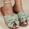 Shoes zolucky | Summer Plain Casual Fabric Slide Sandals