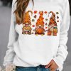 Topshot zolucky | Casual Loose Crew Neck Halloween Sweatshirt