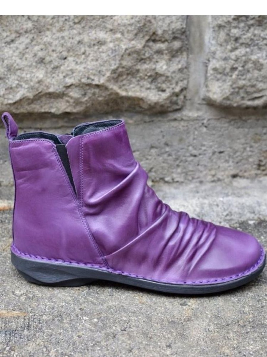 Shoes zolucky | Winter Daily Flat Heel Boots