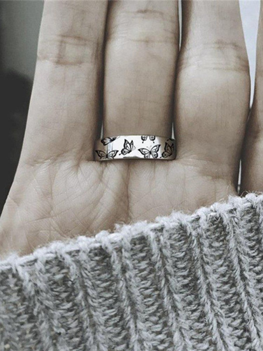 Accessories zolucky | Do What Makes Your Soul Shine Engraved Ring Silver