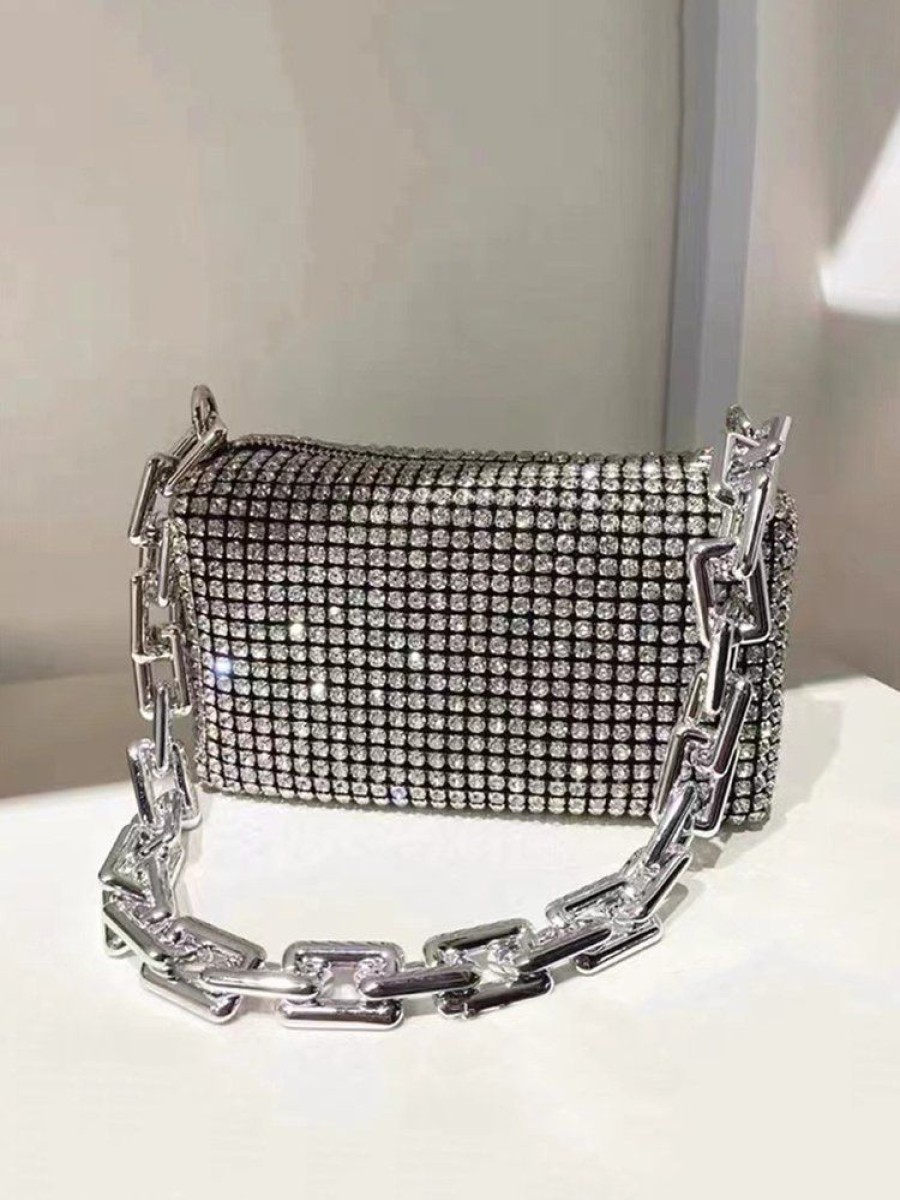 Accessories zolucky | Full Rhinestone Party Chain Underarm Bag Crossbody Bag As Picture