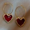 Accessories zolucky | Love Circle Empty Earrings As Picture