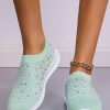 Shoes zolucky | Rhinestone Design Portable Overfoot Lightweight Flyknit Sneakers