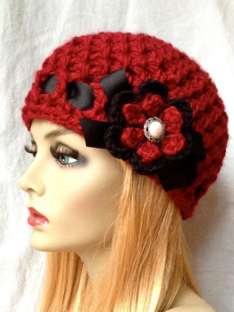 Accessories zolucky | Flower Hat Red