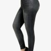 Plus&Curve zolucky | Plus Size Casual Plain Leggings Black