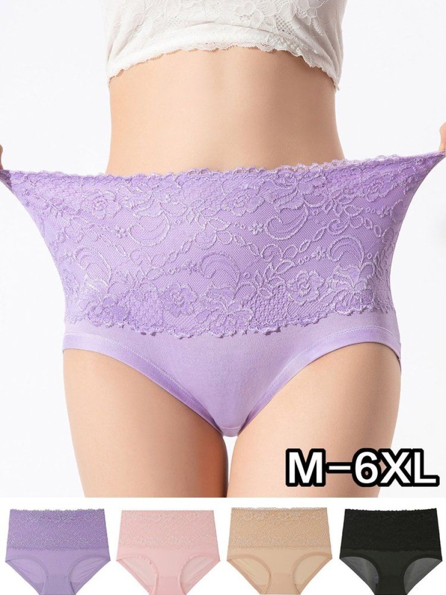 Accessories zolucky | Comfortable Soft Lace High Waist Brief