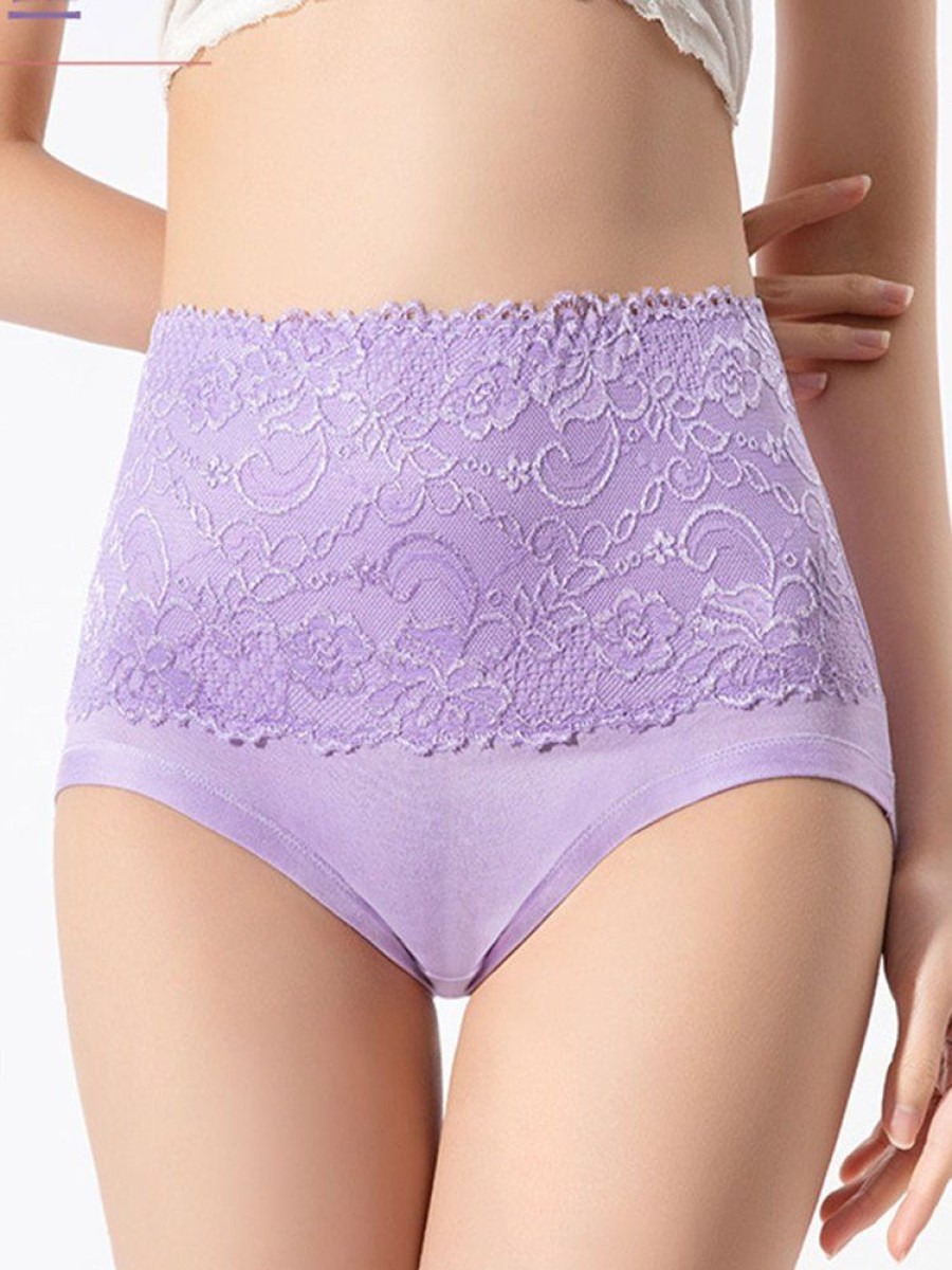 Accessories zolucky | Comfortable Soft Lace High Waist Brief