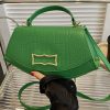 Accessories zolucky | Metal Decoration Crocodile Pattern Handbag Novelty Crossbody Bag