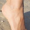 Accessories zolucky | Fashion Simple Hollow Heart-Shaped Anklet