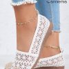 Shoes zolucky | Romantic Lace Wearable Sole Flat Shoes White