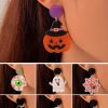 Accessories zolucky | Halloween Cartoon Pumpkin Cat Acrylic Dangle Earrings