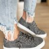 Shoes zolucky | Women Vintage Lace-Up Canvas Shoes