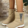 Shoes zolucky | Casual Warm Plush Thick Bottom Outdoor Snow Boots Khaki