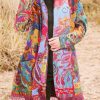 Outerwearshot zolucky | Vintage Imitation Cashmere Cardigan Multicolor