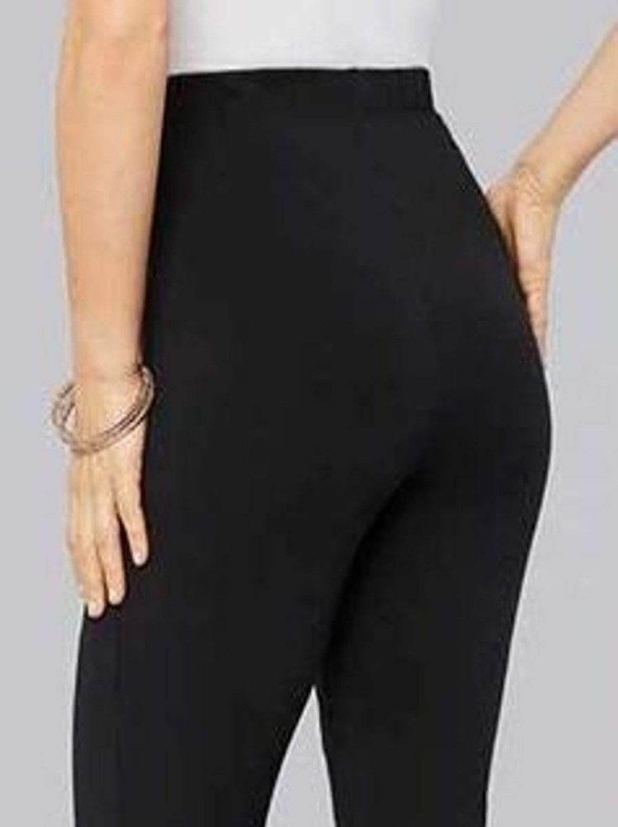 Bottoms zolucky | Jersey Plain Tight Casual Leggings Black