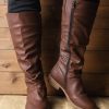 Shoes zolucky | Vintage Soft Sole Comfortable Block Heel Tall Boots Rider Boots